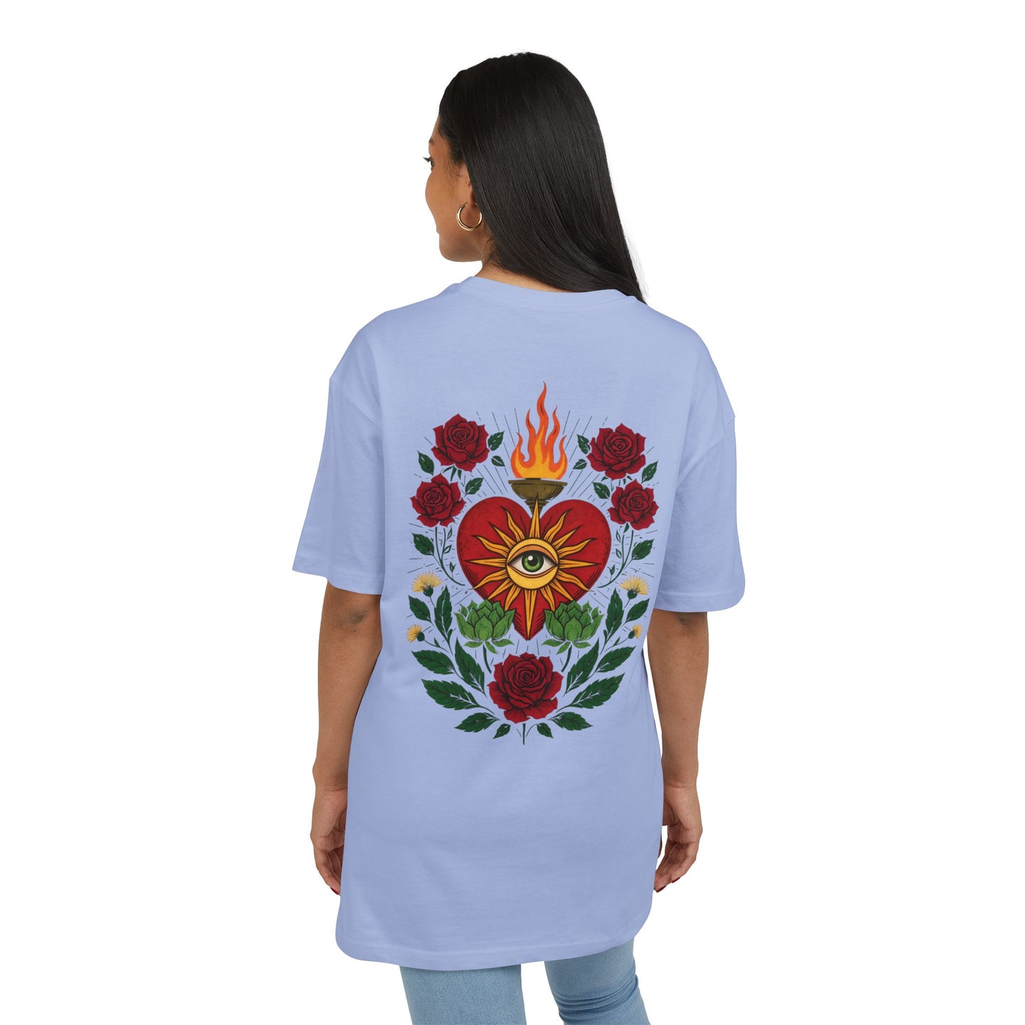 Copy of Diseño 3 (caro) ( Oversize ) Fiksion Corazon Rosas V1