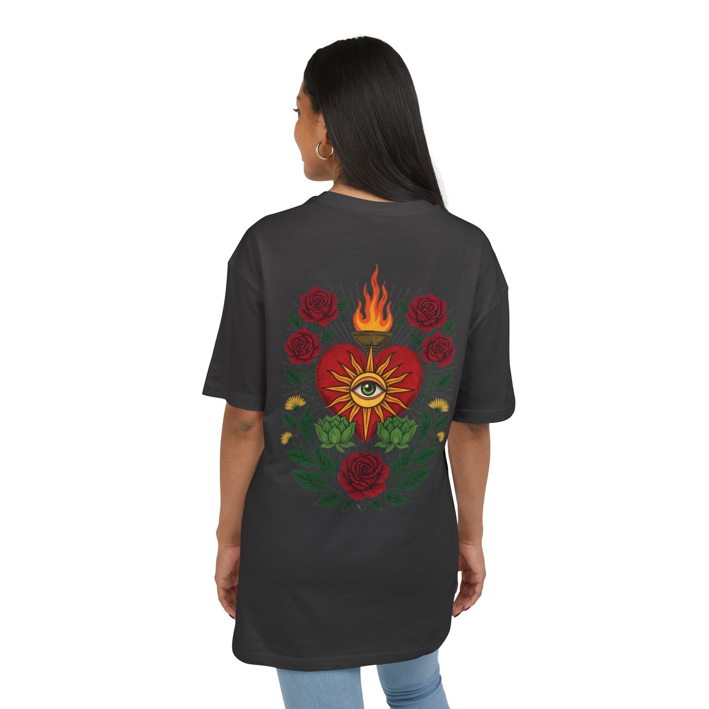 Copy of Diseño 3 (caro) ( Oversize ) Fiksion Corazon Rosas V1